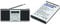 TechniSat Digitradio 1 S - tragbares Stereo DAB Radio mit Akku Silber/schwarz & Akku zu DIGITRADIO 1/2, TECHNIRADIO RDR, TECHNIRADIO 6 IR (BL-5C, 3.7 V und 1050 mAh