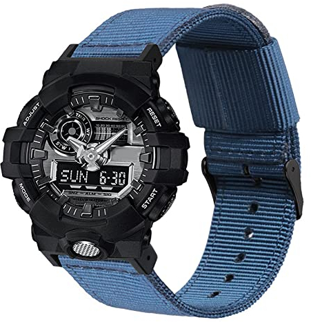 Tyogeephy Nylon Uhrenarmband Kompatibel mit Casio G-SHOCK GA-150 800 DW5600 6900 GD-110 G-8900 GLS8900 Armband Sports Armbänder Gürtel