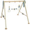 Hess Holzspielzeug 20035 - Spielgerät aus Holz, Nature Serie Bär in Blau, für Babys, handgefertigter Spiel-Bogen mit Figuren und Rasseln, ca. 62 x 57 x 54,5 cm groß