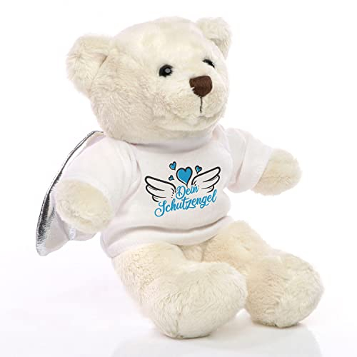 Minifeet Schutzengel Bär blau - Kuscheltier - Geschenk zu Weihnachten, Nikolaus, Adventskalender, Geburtstag