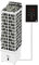 Sawo Cubos Wall Ni2 9kW Elektrische Saunaofen 230V/400V zusammen mit Bedienfeld Saunova und 80kg Saunasteine