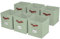 DECOMOMO Aufbewahrungswürfel, 33 x 33 x 33 cm, Aufbewahrungswürfel mit Etiketten, Stoff-Organizer (33 cm, 6 Stück, Salbeigrün)