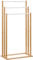 HOMCOM Toallero de Pie de Bambú con 3 Barras Toallero Independiente de 3 Niveles para Baño Lavadero 48x25,8x94 cm Natural