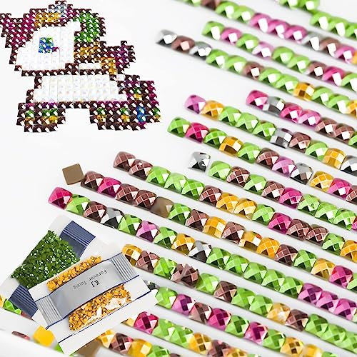 forever young Metallics Diamond Painting Eckige Steine, Diamond Painting Zubehör für 5D Diamant Painting, 10 Farben 20.000 Stück Diamond Painting Steine, Diamanten für Diamond Painting Erwachsene