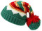 STKOOBQ Herren und Damen Weihnachtsmützen Outdoor Einfarbig Weihnachten Strick Baumwolle Hüte Sonnenschutz Laufen Sport Warm Strickmützen Handschuhe Warm, grün, Einheitsgröße