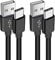 Catchke Pack Of 2，4 FT USB C Cable 5A Fast Charge，USB A to Type C Charger Cord Support USB 2.0 480Mbps Data Transfer Compatible w/ Galaxy S10 S9 Plus S21，Note 10 9，USB A Charger/USB-C Device，Black