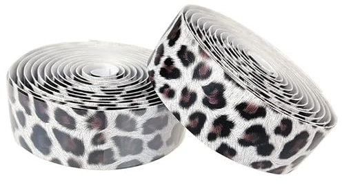 SCORRO Lenkerband Rennrad,Rennrad Lenkerband 2pcs Leopard-Druck-Anti-Rutsch-Straßen-Fahrrad-Fahrrad-Lenkerband Fahrrad Griff Gürtel Cork Wrap (Color : Brown)