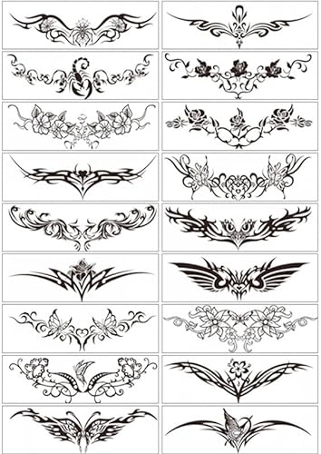 Tatouage Ephemere Tatouage Temporaire Femme Étanche Simulation Couverture De Tatouage Cicatrice Césarienne Taille Poitrine Totem Autocollant