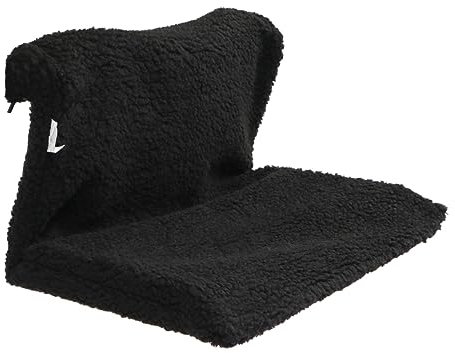BUGUUYO Hängendes Katzenbett Mit Schwarzem Fleece Und Eisenrahmen Heizkörperbett Für Katzen Platzsparend Abnehmbar Umweltfreundlich