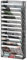 Solinxe 14-Tier Desk Tidy Organiser, A4 Wall Mounted Document Holder, Vertical Metal Magazine Rack, Wall Hanging Storage Organiser in Tray for Office Accessories Stationery Supplies, Black