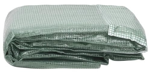 JUDYY Telo di Ricambio per Serra (9 m²) 300x300x200 cm Verde,Telo Protettivi per Piante,Sistemi Serra,Telo di Ricambio per Serra-316429