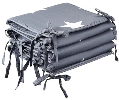 WXJHNYBS Baby Cot Bumper, Weiche,Reine Baumwolle Kinderbett Schutz Umrandung, Waschbar Bettumrandung Baby für Das Kinderzimmer für Jungen Und Mädchen (360x30cm)