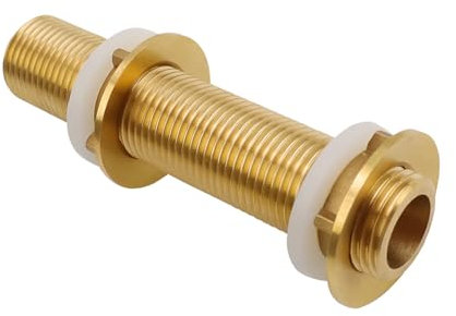 LERANXIN Conectores de Tanque de Agua de Latón G1/2, Latón Racor Deposito, 1/2 pulgada Acople de Latón para Tanque de Agua, para Barril de Lluvia, Tanque de Agua