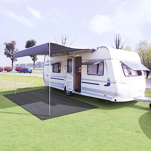 Sufrk Zeltteppich Teppich Camping Zeltteppich Camping Vorzeltteppich 250 x 200 cm Anthrazit