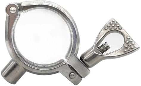 BYLSAGWHT 1pc 19-102mm 304 Stainless Steel Pipe Holder Clamp Type Clips Support Tube Bracket(Fit 19mm OD Tube)