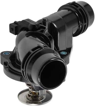 VekAuto 1 Stk. Autothermostat für BMW E46 323i 325i 328i 330i 525i 528i X3 X5 Z3 Robustes Kunststoff-Schwarzes Inneres Motorkühlmittel-Thermostatgehäuse Montage