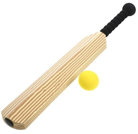 NULYLU Cricket Set Für Cricket Schläger Mit Holzoptik Interaktives Sportspielzeug Für Eltern Und Indoor Und Outdoor Spielspaß Für Jungen Und ädchen