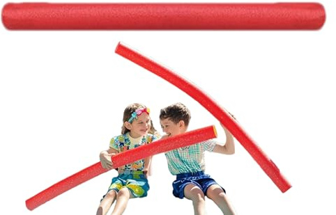 Sghtil Fideos de Espuma Grandes, Manguitos de natación para Piscina de Espuma Hueca, Fideos de Extra flotantes - Ayuda de práctica, Dispositivo de natación de arcoíris Hueco de Juguete en