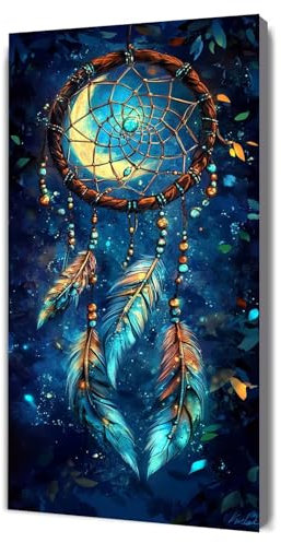 Malen Nach Zahlen, Traumfänger Universum Malen Nach Zahlen Erwachsene, Kinder Anfänger DIY Handgemalt Ölgemälde auf Leinwand Kits, Farbe und Pinsel Artwork, für Home Dekor Geschenk 70x140cm g-18