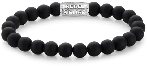 Rebel & Rose Herren-Armband Mad Panther 8 mm RR-80021-S