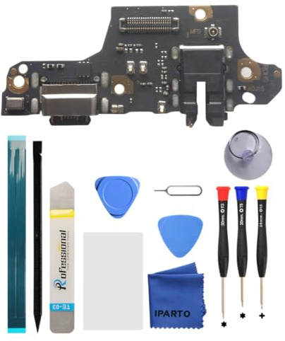 iParto Conector de carga Kit de repuesto para Xiaomi Poco X3 / X3 Pro / X3 NFC USB Flex Dock Connector de carga Flex de repuesto con herramientas