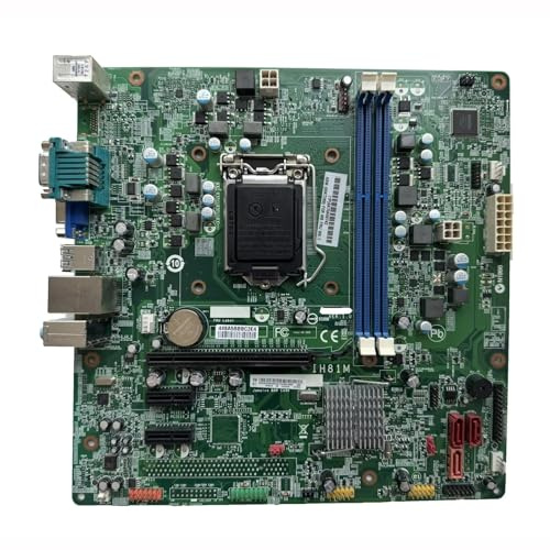 00KT289 Verwendet for ThinkCentre M73 Desktop-Motherboard IH81M for LGA1150 DDR3 Speichersteckplatz, Replacement Part