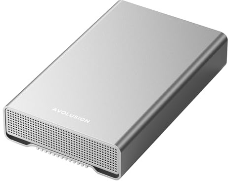 Avolusion PRO-G2 - Disco duro externo USB-C de 10 TB USB 3.2 Gen 2 (10 Gbps) para Windows/MacOS (plateado)