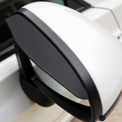 ALIMRVO 2 Stück Auto Rückspiegel Regenschutz für Ford S-Max II/Galaxy III/Edge 2015 2016 2017, Seitenspiegel Regenschutz Rückspiegel Augenbrauen Auto Zubehör