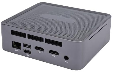 Aoresac Mini PC, Ryzen 7 5825U 8 Cœurs 16 Threads jusqu'à 4,5 GHz, WiFi 6 5.2, Carte Graphique Radeon RX Vega 8, Double 4K Type C, pour Les Jeux à Domicile, Le Bureau et Les (Prise UE)