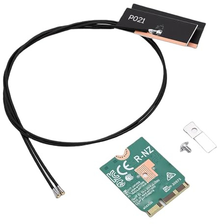MENDUNER WiFi 6E-Adapter, 1800 Mbit/s Dualband 2,4 GHz 5 GHz Wireless-Karte mit BT 5.2 und MU MIMO, Laptop 10 11 M. 2230 A E-Schnittstelle