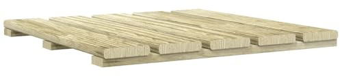 GeenYuu Piastrelle per terrazza in legno di pino impregnato, verde, 50 x 50 cm, set da 6 pezzi, per giardino ed esterni, resistenti alle intemperie e facili da pulire