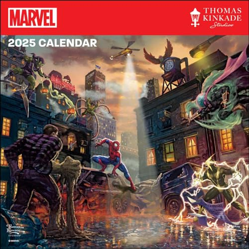MARVEL by Thomas Kinkade Studios 2025 Wall Calendar: Original Andrews McMeel-Kalender [Kalender] (Wall-Kalender)