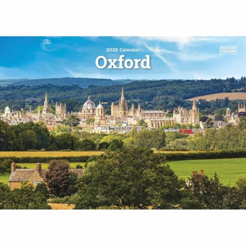 Carousel Worldwide Oxford 2026 A5 Wall Calendar – Scenic Photography, Monthly Planner, 12-Month Organiser for Home or Office