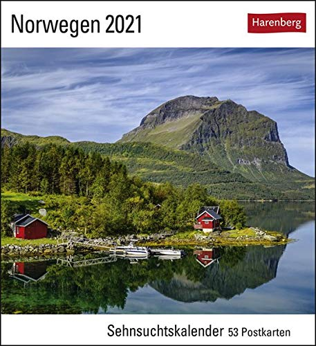 Norwegen Sehnsuchtskalender 2021 - Postkartenkalender mit Wochenkalendarium - 53 perforierte Postkarten zum Heraustrennen - zum Aufstellen oder ... x 17,5 cm: Sehnsuchtskalender, 53 Postkarten