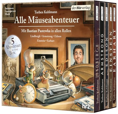 Alle Mäuseabenteuer: Lindbergh - Armstrong – Edison – Einstein – Earhart: Die 5 Abenteuer in einer Box