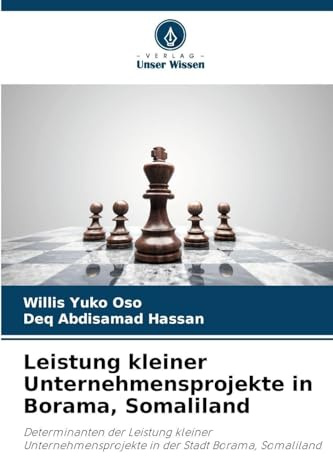 Leistung kleiner Unternehmensprojekte in Borama, Somaliland: Determinanten der Leistung kleiner Unternehmensprojekte in der Stadt Borama, Somaliland