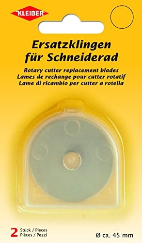 Kleiber Ersatzklingen für Schneiderad (Rollschneider), Stahl, Silber, 4,5 x 4,5 x 0,1 cm