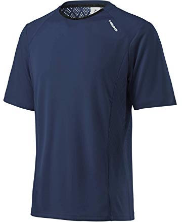Head Herren Performance Crew Sport-T-Shirt, Marineblau, Small