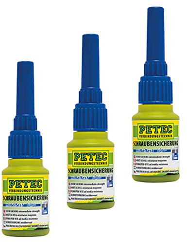Petec_bundle 3X PETEC SCHRAUBENSICHERUNG MITTELFEST Kleber 10 G 91010