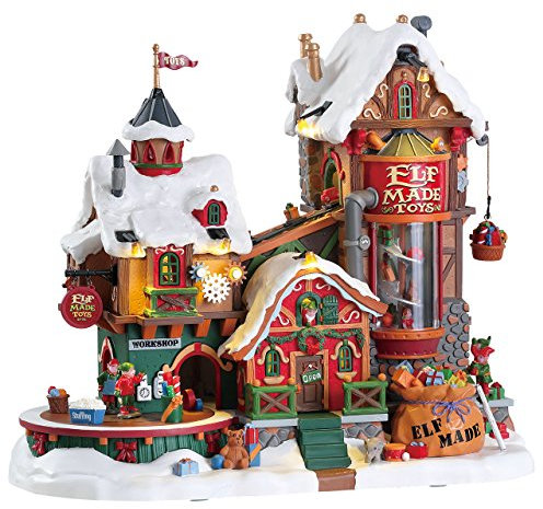 Lemax 75190-UK Santa's Wonderland Sights & Sounds: Elf Made Toy Factory