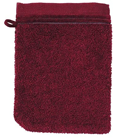 Linnea Gant de Toilette 16x21 cm Juliet Rouge Bordeaux 520 g/m2