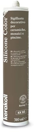 Kerakoll SILICONE COLOR KK93 sigillante decorativo piastrelle ceramiche mosaici e piscine 310 ML