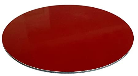 Panneau Composite Aluminium Couleur 3 mm Rond. Plaque aluminium Composite. Plaque Alu Couleur Ronde 3 mm. Composite Aluminium Couleur - Diamètre 1000 mm - Bordeaux