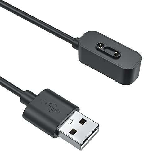 TiMOVO USB Ladekabel, 1 Stück Smartwatch Ladegerät Kompatibel mit Xplora X5 Play/X5 Magnetisches Ladekabel 100cm Ersatz Ladegerät Kabel USB Kabel für Smart Watch Xplora X5 / X4, Schwarz