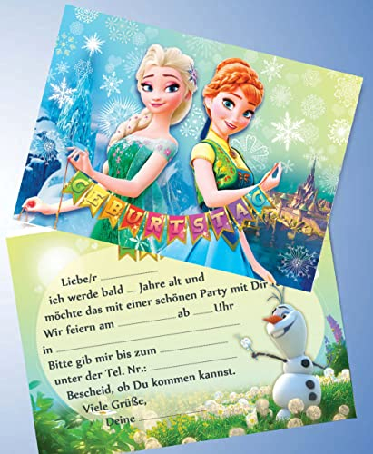 ich 10 Einladungskarten für Geburtstag Partys und Kindergeburtstag Frozen die Eiskönigin Nr. 2