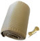 Auto Leder Lenkradbezug, Universal-Auto-Lenkradbezug, Handnähen, Perforiertes Mikrofaser-Leder-Lenkradbezug für 38 cm Durchmesser (Beige)