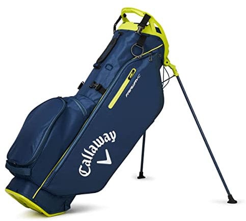 Callaway Golf Fairway C Leichte Standtasche (Version 2023), Marineblau/Flo. Gelb