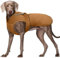 Kuoser Leinwand Haustier Hund Wintermantel, Reflektierende Warme Fleecejacke für Kleine Mittelgroße Welpen, wasserdichte und Winddichte Hundeweste mit Gurtloch, XS-3XL