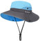 Sonnenhut Damen Sonnenhüte Breite Krempe UV-Schutz Angeln Hut Mesh Strand Sonnenhut Faltbar Sonnenschutzhut für Gartenarbeit Reisen Wandern Angeln 56-58CM (Himmelblau)