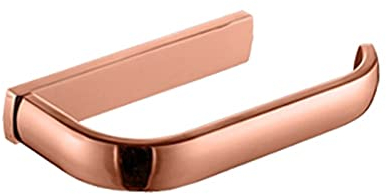 Toilettenpapierhalter aus Kupfer, Messing, gebürstet, Chrom, Schwarz, Weiß, Gold, Toilettenpapierhalter, Schwarz, Bronze (Roségold)